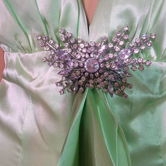 NWT Tiffany Sexy Gown in Spearmint Color - Picture 3 of 5